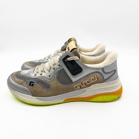 Gucci GG Sneakers Trainers Logo Grey Ultrapace Trainers EU 39.5 US 9.5 - Picture 4 of 10